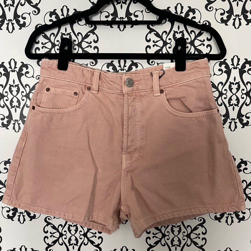 NEW WITH TAGS - Zara Pink Denim Shorts - US Size 8